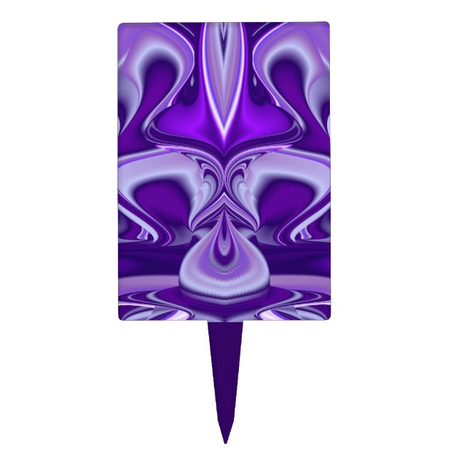 Purple Flower Dreams Cake Topper (Front)