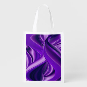 Purple Flower Dreams Grocery Bag