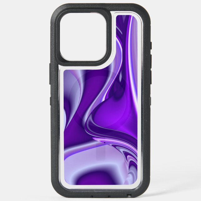 Purple Flower Dreams iPhone 15 Pro Max Case (Back)