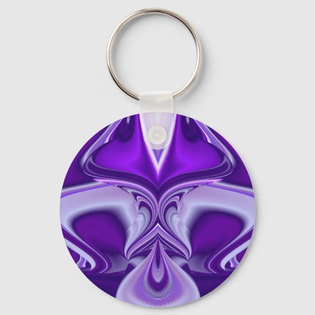 Purple Flower Dreams Keychain (Front)