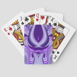 Purple Flower Dreams Poker Cards