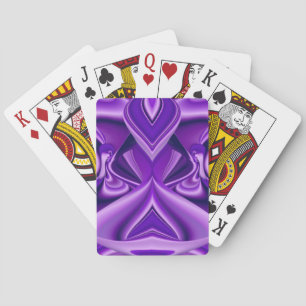 Purple Flower Dreams Poker Cards