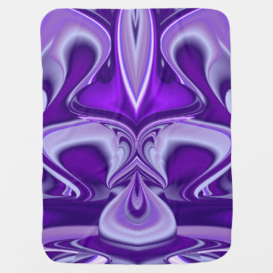 Purple Flower Dreams Stroller Blanket