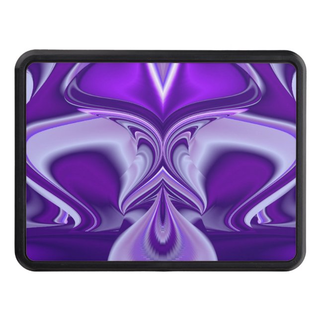 Purple Flower Dreams Tow Hitch Cover (Front)