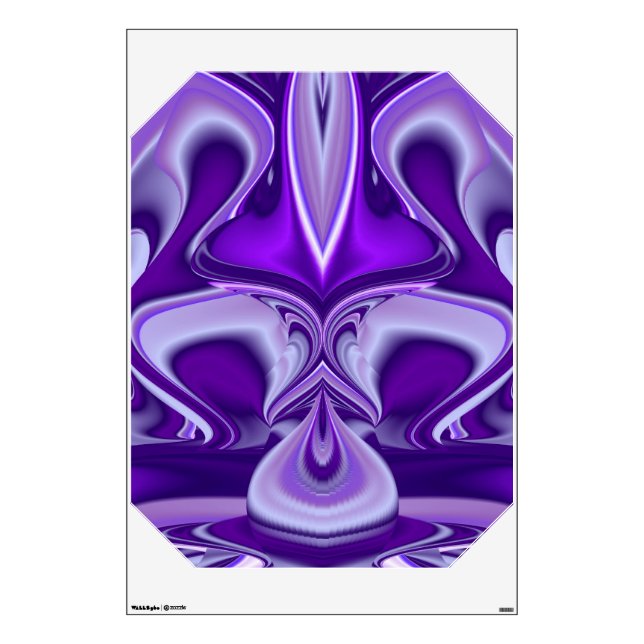 Purple Flower Dreams Wall Sticker (Front)