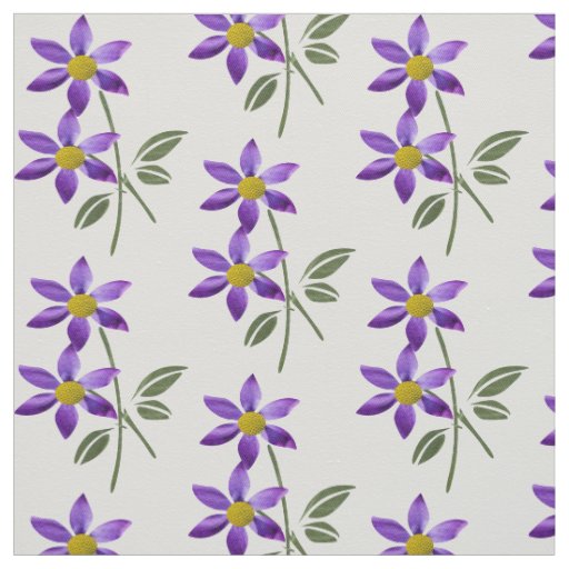 Purple Flower Fabric & Crafting