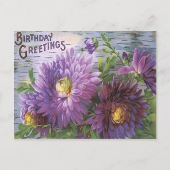 Purple Flower Flowers Water Postcard by kinhinputainwelte at Zazzle