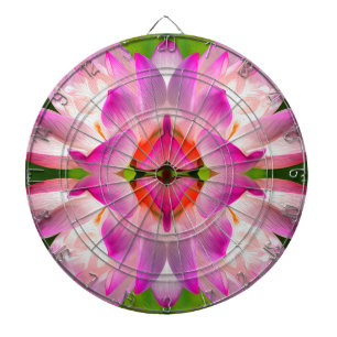 PURPLE FLOWER - Fractal Art - Dart Board