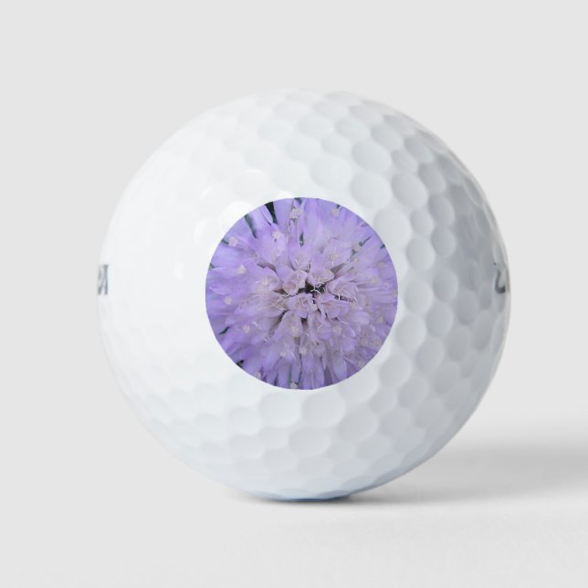 Purple flower golf balls (Front)