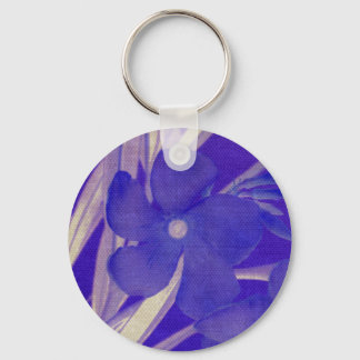 Purple Flower Keychain