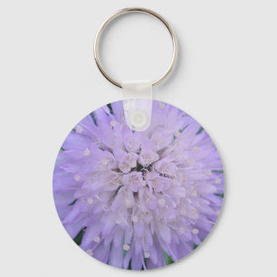 Purple flower keychain