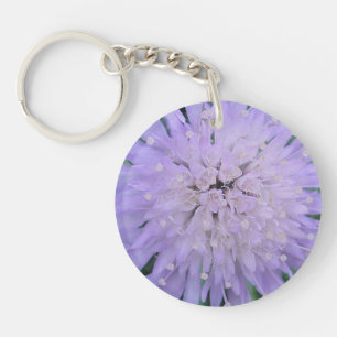 Purple flower keychain