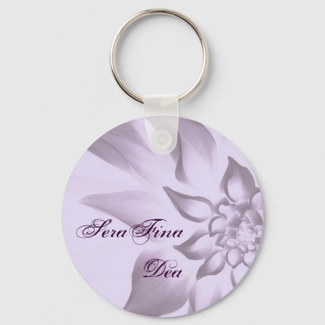 Purple Flower Keychain (Front)