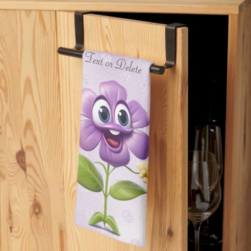 Purple Flower Kitchen Towels