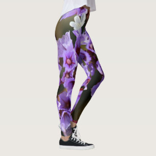 Purple Flower Leggings