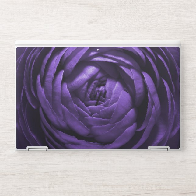Purple Flower Macro Shot HP Laptop Skin (Front)