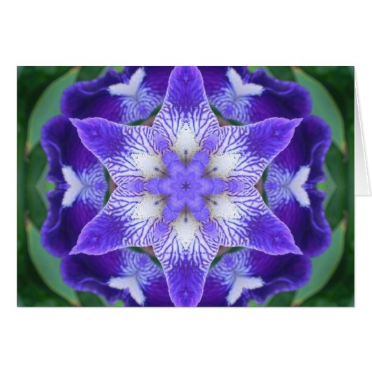 Purple Flower Mandala Cards (Front Horizontal)