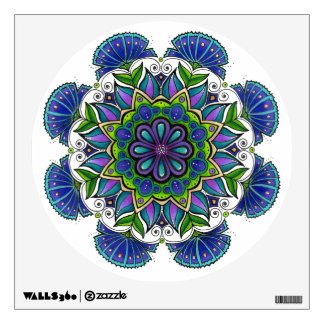 Purple Flower Mandala Wall Decal