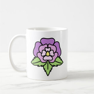 Purple Flower Mug