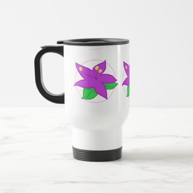 Purple Flower MUG (Left)
