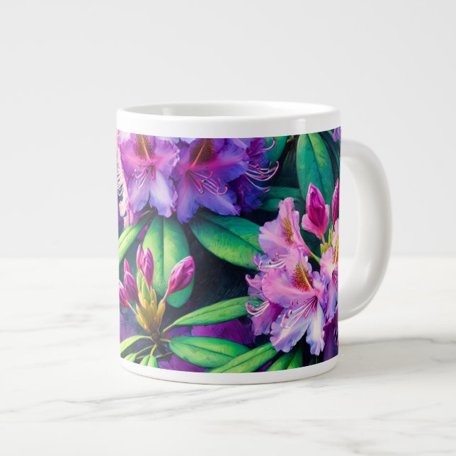 Purple Flower Mug (Front Right)