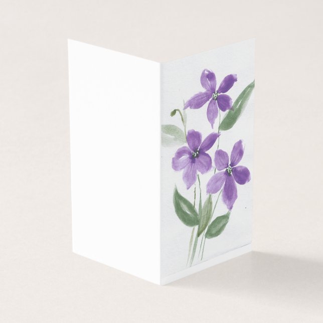 Purple Flower Note Card (Outside)