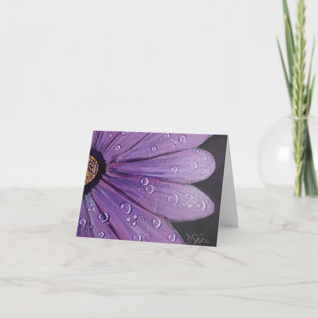 Purple Flower Note Card (Front)