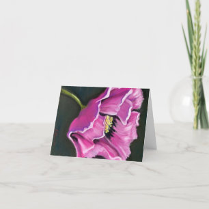 purple flower note cards