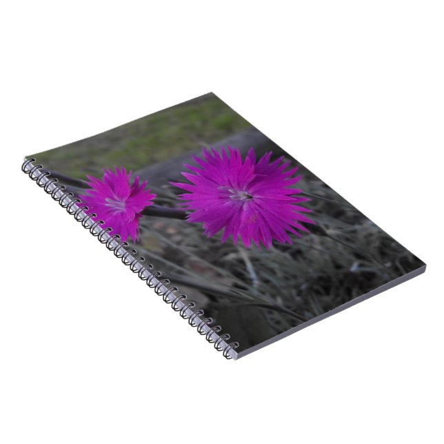 purple flower notebook (Right Side)
