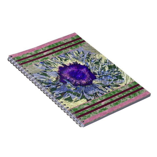 Purple Flower Notebook (Right Side)