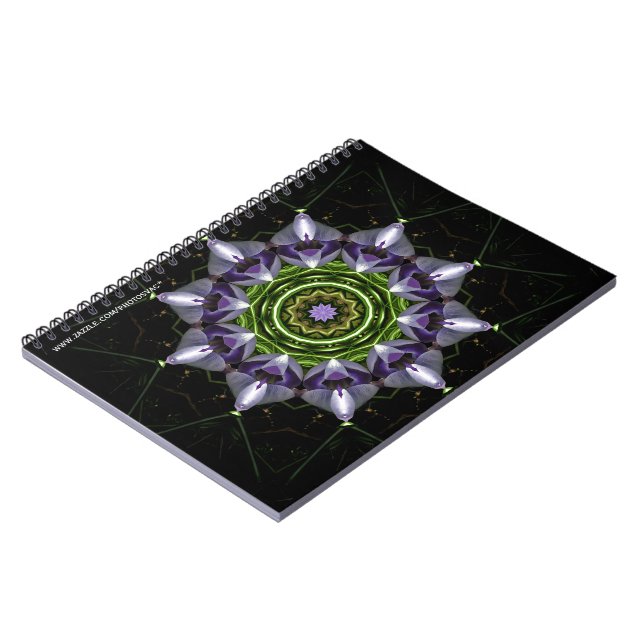 Purple Flower Notebook (Left Side)