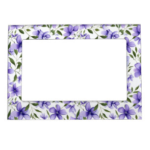Purple Flower Passion Magnetic Frame