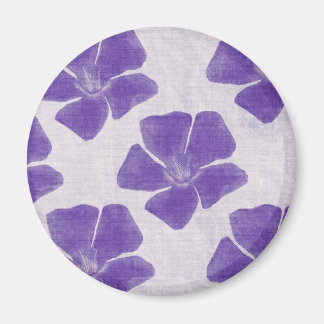 Purple Flower Pattern Magnet
