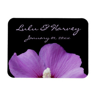 Purple Flower Personal Wedding Magnet