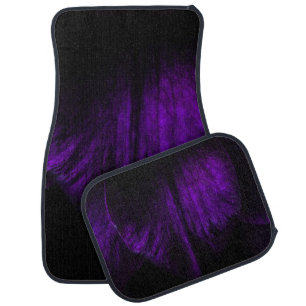 Purple flower petal car floor mat