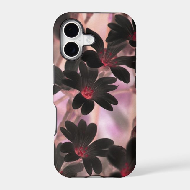 Purple Flower Photo Negative Elegant Case-Mate iPhone Case (Back)