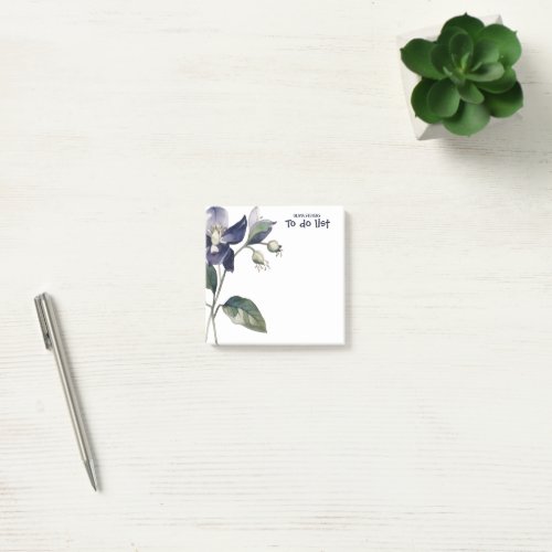 Purple Flower  Post_it Notes
