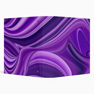Purple Flower Rainbow Dreams 3 Ring Binder