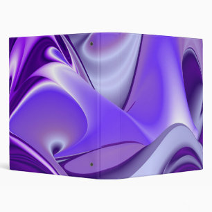 Purple Flower Rainbow Dreams 3 Ring Binder