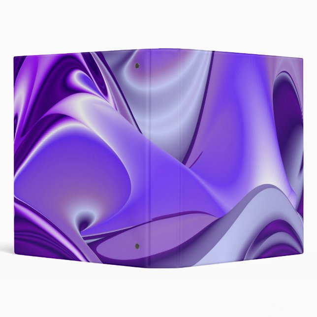 Purple Flower Rainbow Dreams 3 Ring Binder (Background)