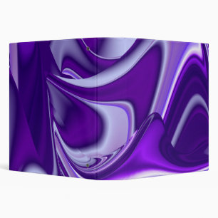 Purple Flower Rainbow Dreams 3 Ring Binder