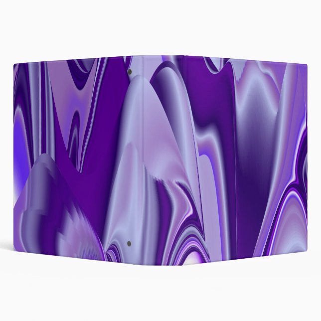 Purple Flower Rainbow Dreams 3 Ring Binder (Background)