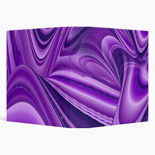 Purple Flower Rainbow Dreams 3 Ring Binder