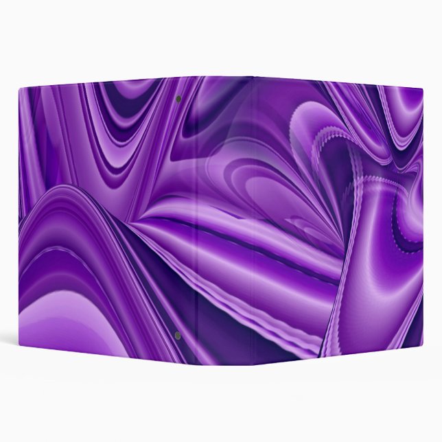Purple Flower Rainbow Dreams 3 Ring Binder (Background)