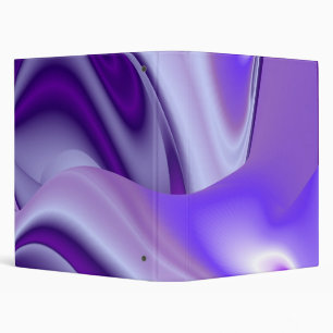 Purple Flower Rainbow Dreams 3 Ring Binder