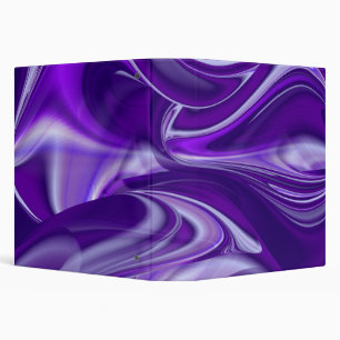 Purple Flower Rainbow Dreams 3 Ring Binder
