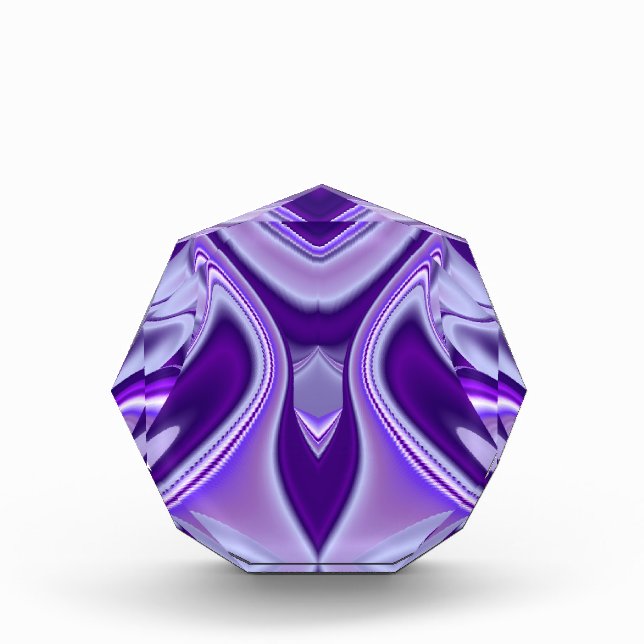 Purple Flower Rainbow Dreams Acrylic Award (Front)