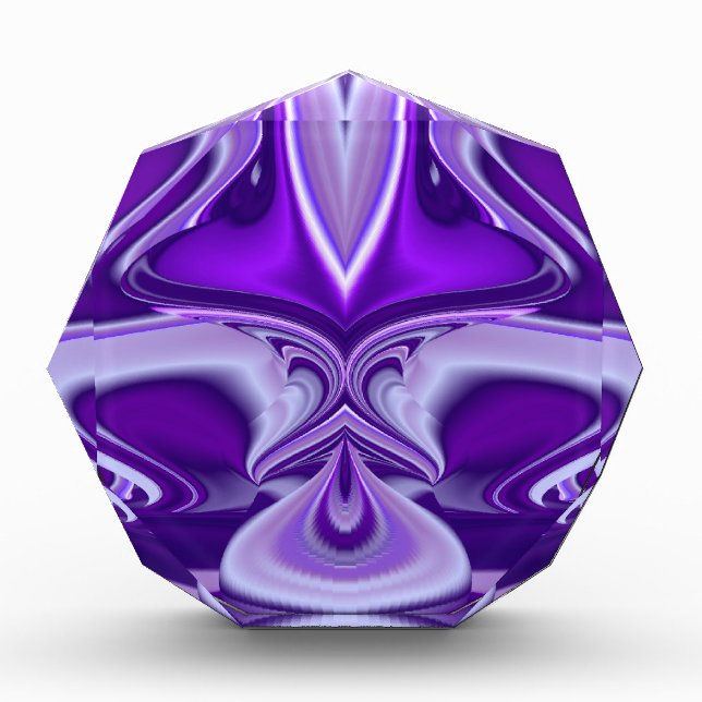 Purple Flower Rainbow Dreams Acrylic Award (Front)