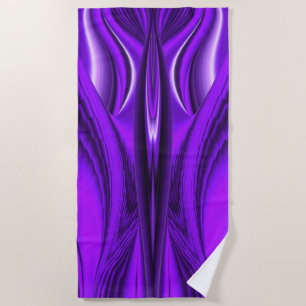 Purple Flower Rainbow Dreams Angel Wings Beach Towel