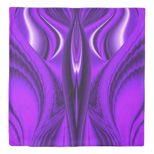 Purple Flower Rainbow Dreams Angel Wings Duvet Cover